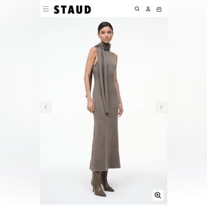 STAUD Canal Midi Dress